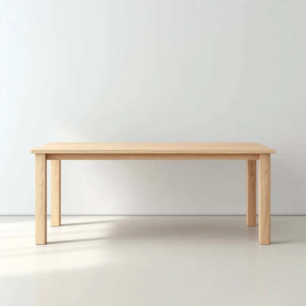 Tavolo da pranzo 200×85×75 cm - legno chiaro - stile minimal per sala da pranzo