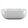 Vasca freestanding ovale 168×80×57 cm - acrilico bianco - bordo sottile contemporaneo