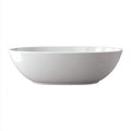 Vasca freestanding ovale in acrilico 160×75×58 cm - bianco - profilo avvolgente per bagno