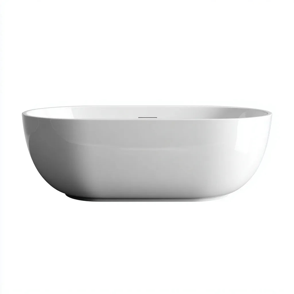 Vasca 170×78×58 cm - acrilico bianco - freestanding per bagno moderno