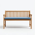 Divano da esterno 146×60×84 cm - naturale blu - struttura in legno compatta